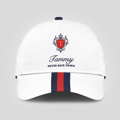 Never Back Down Stripped Cap TAMMY 13K1 C86PF