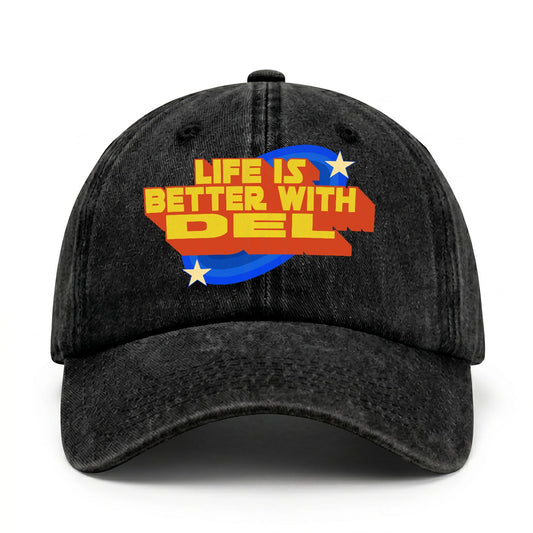 Life Is Better With Your Name Retro Washed Cap DEL 13K1 C62PF