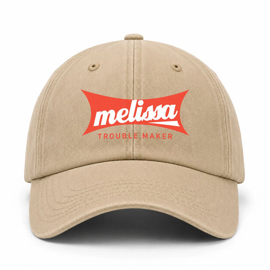 Trouble Maker Red Logo Washed Cap MELISSA 13K1 C78PF