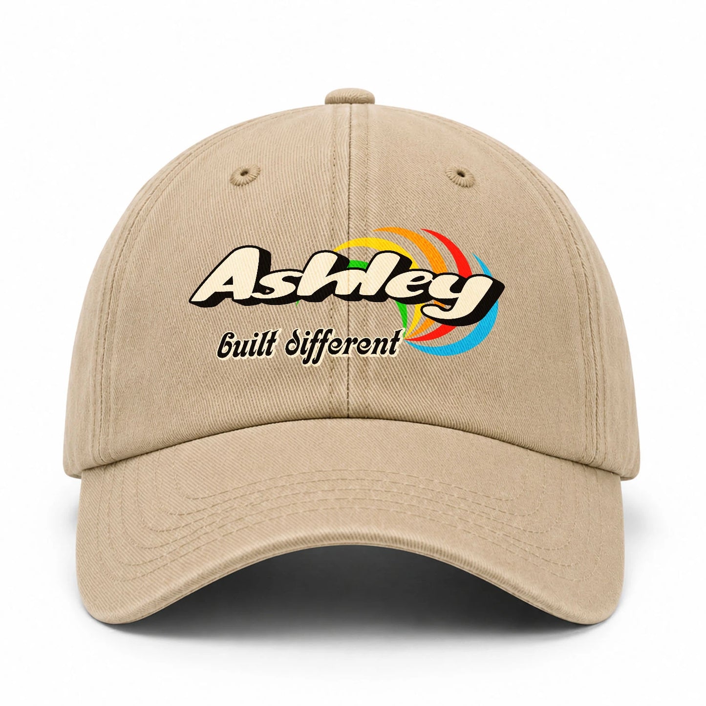 Your Name Built Different Retro Washed Cap ASHLEY 13K1 C55PF