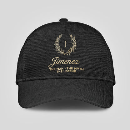The Man The Myth The Legend God's Crown Black Cap JIMENEZ 13K1 C175PF