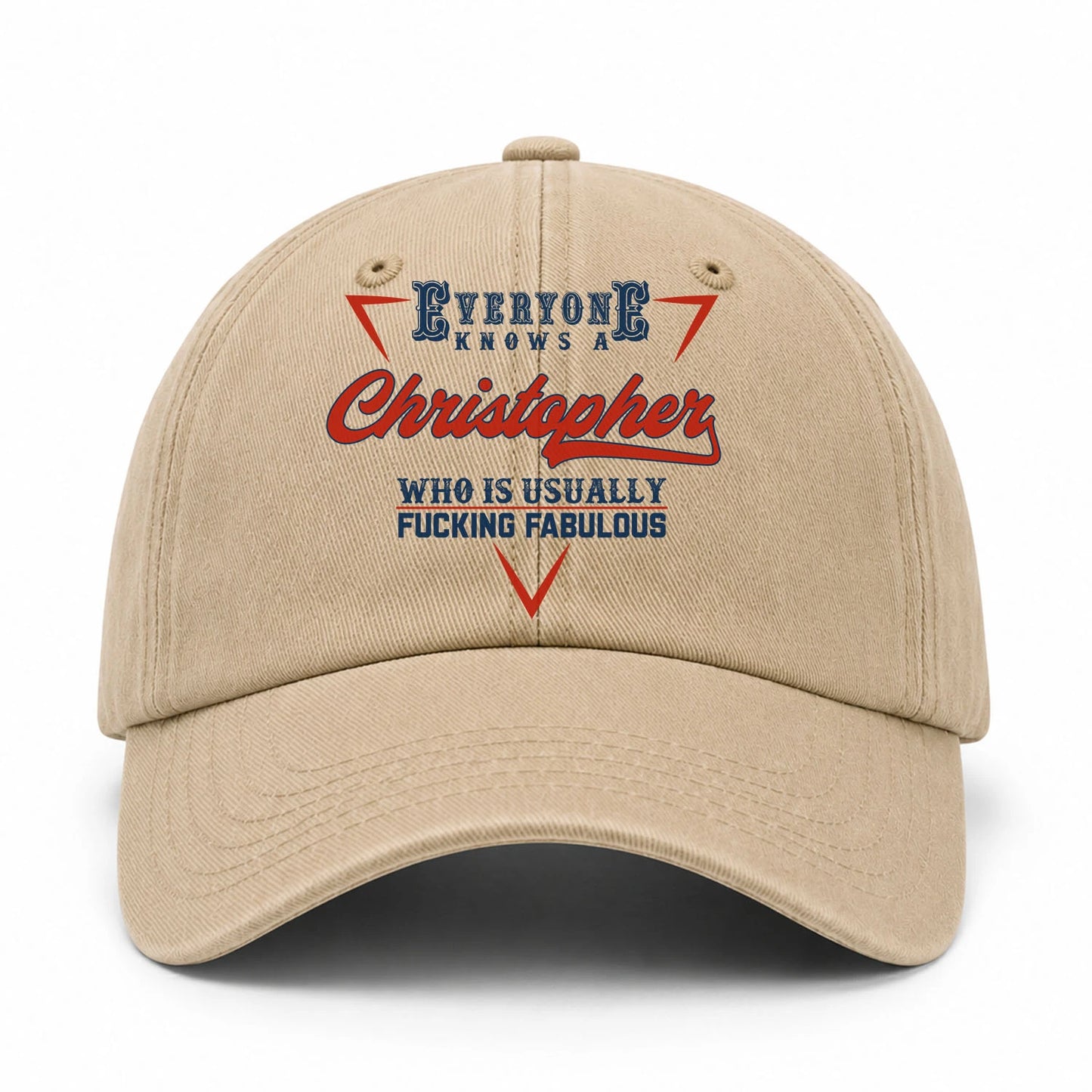 Everyone Knows A Your Name Who Is Usually Fucking Fabulous Washed Cap CHRISTOPHER 13K1 C53PF