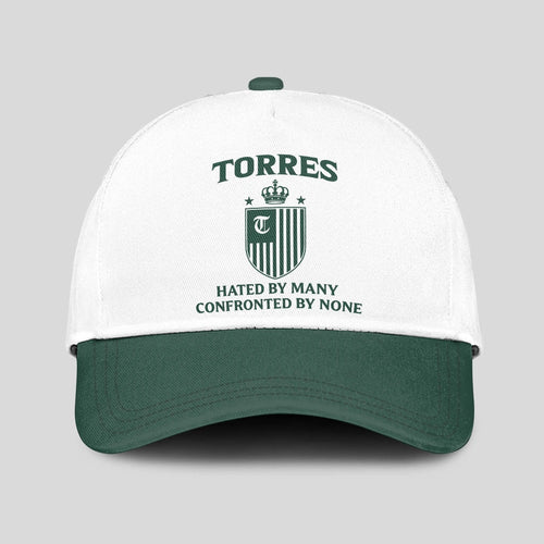 Hated By Many Confronted By None Luxury Logo Cap TORRES 13K1 C41PF