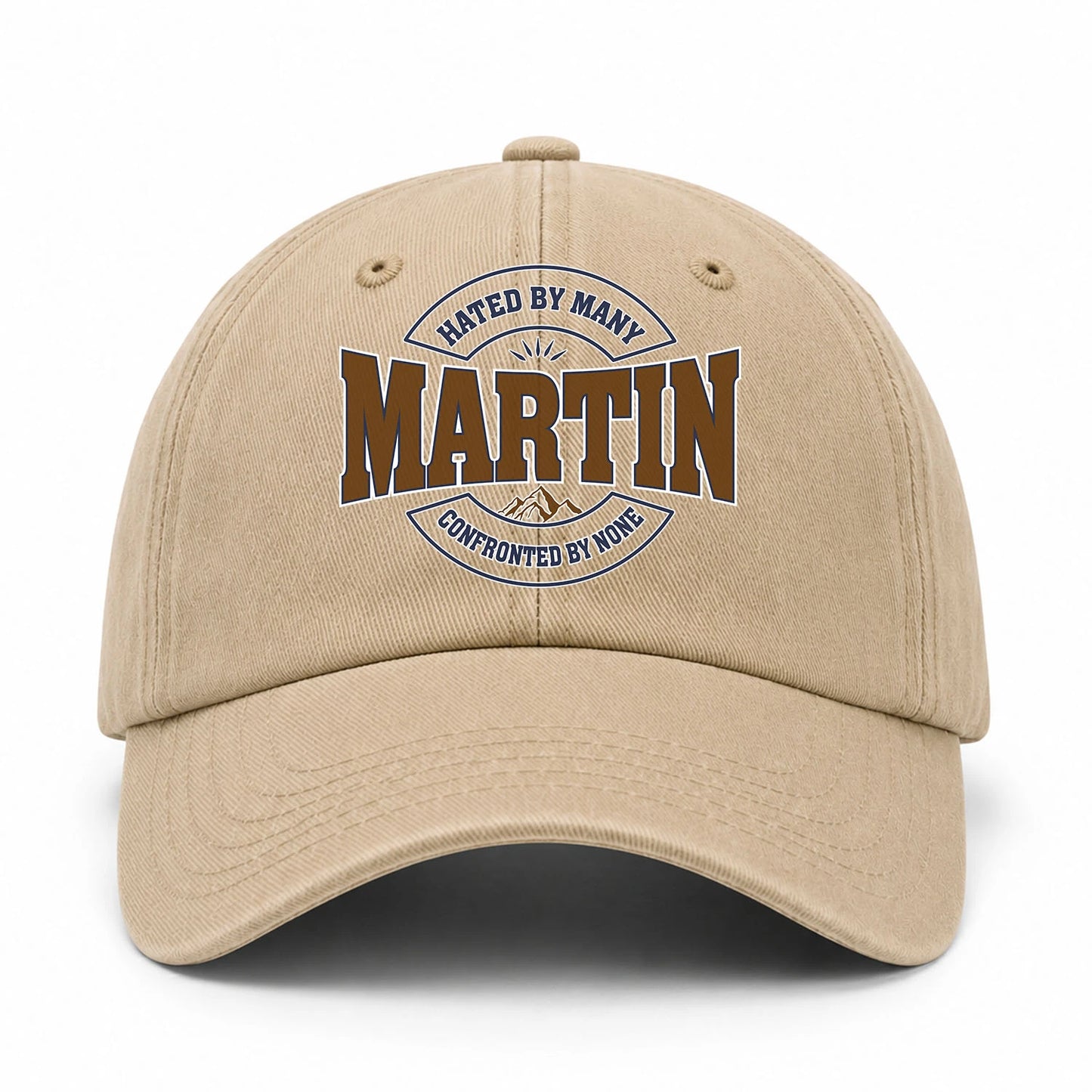 Hated By Many Confronted By None Washed Cap MARTIN 13K1 C36PF