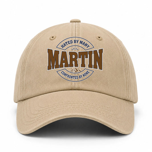 Hated By Many Confronted By None Washed Cap MARTIN 13K1 C36PF