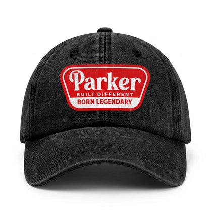 Built Different Born Legendary Red Logo Washed Cap PARKER 13K1 C63PF
