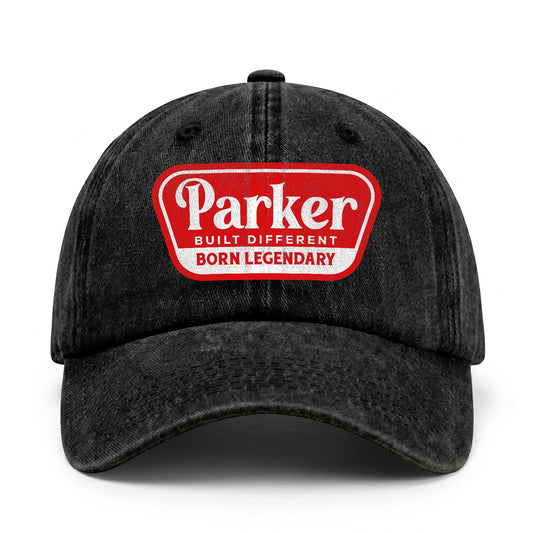 Built Different Born Legendary Red Logo Washed Cap PARKER 13K1 C63PF