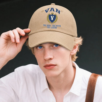 The Man The Myth The Legend Luxury Logo Cap VAN 13K1 C34PF