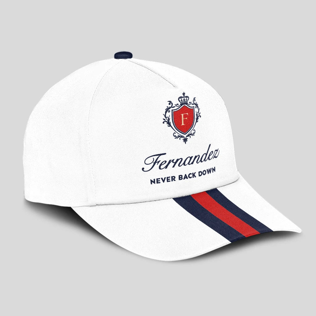 Never Back Down Stripped Cap FERNANDEZ 13K1 C86PF