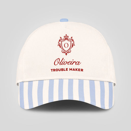 Trouble Maker Stripped Blue Beach Cap OLIVEIRA 13K1 C74PF