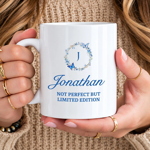Not Perfect But Limited Eidition Flowers And Butterflies Mug JONATHAN 13K1 MG27