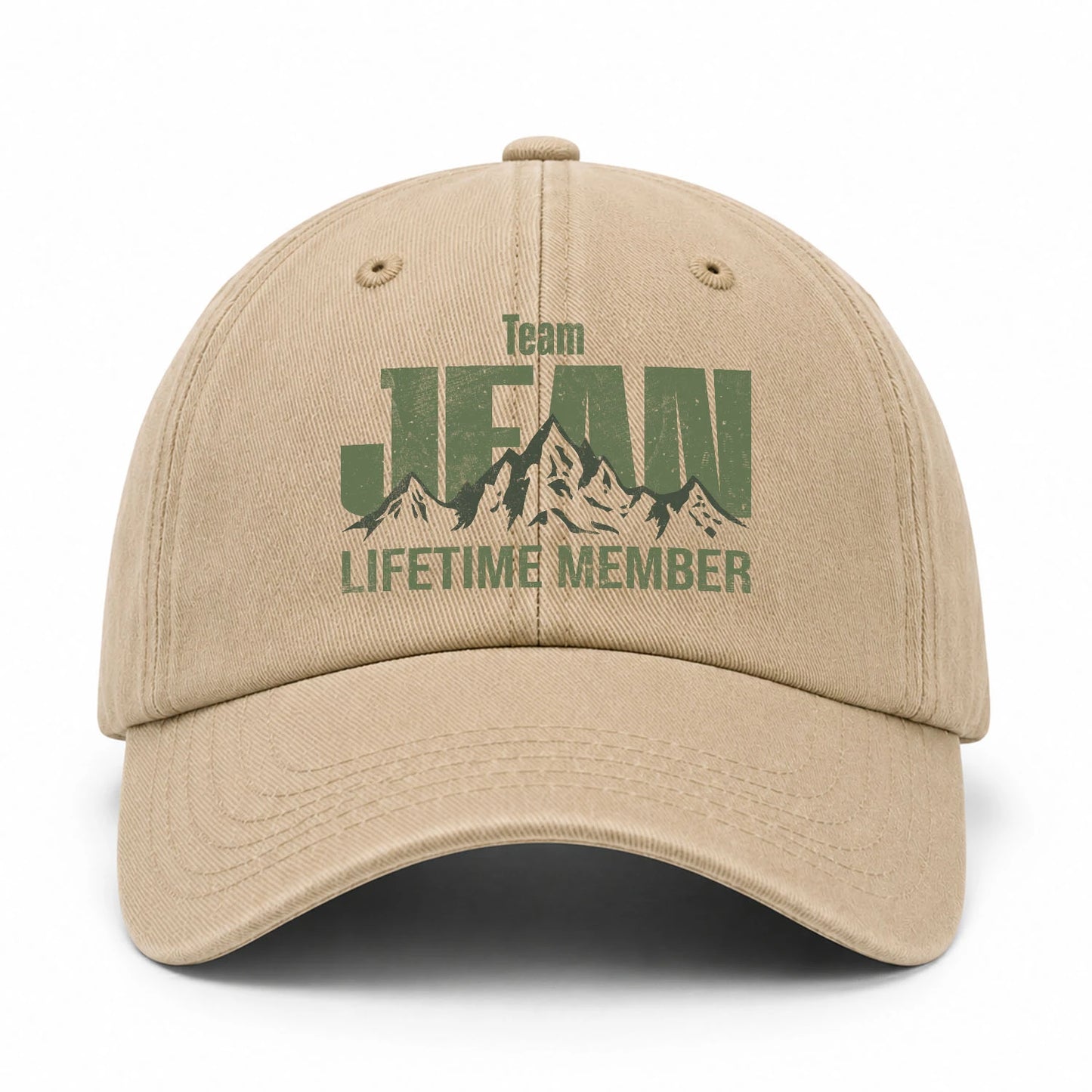 Team Your Name Lifetime Member Mountain Cap JEAN 13K1 C58PF