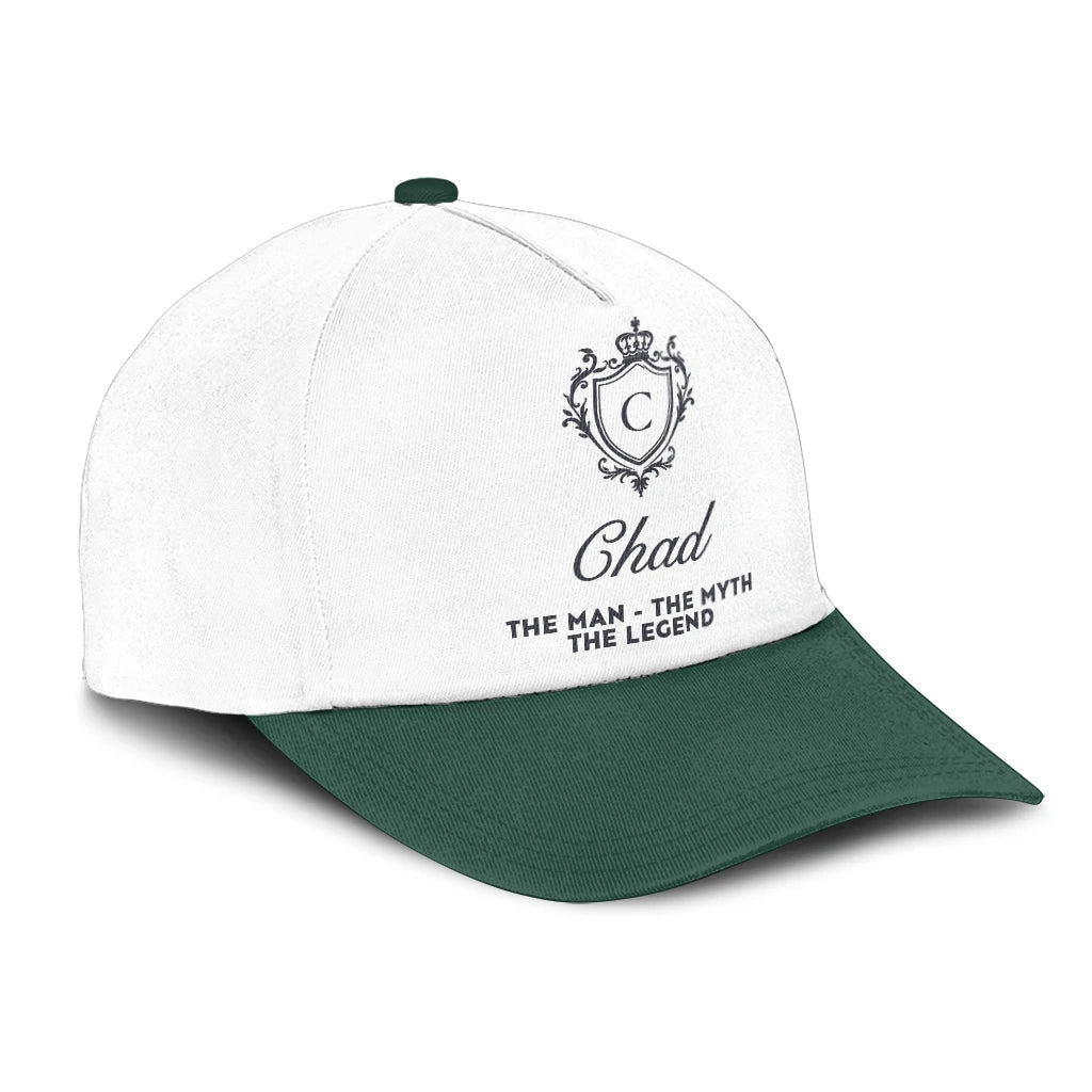 The Man The Myth The Legend Beautiful Green And White Cap CHAD 13K1 C171PF