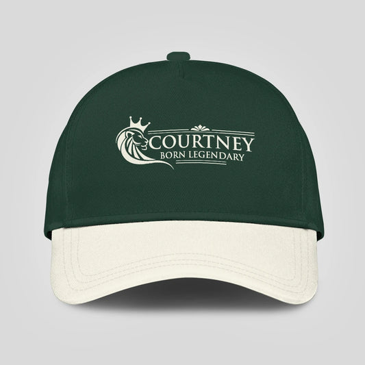 Born Legendary Lion Logo Sage Green And Beige Cap COURTNEY 13K1 C182PF