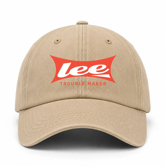 Trouble Maker Red Logo Washed Cap LEE 13K1 C78PF