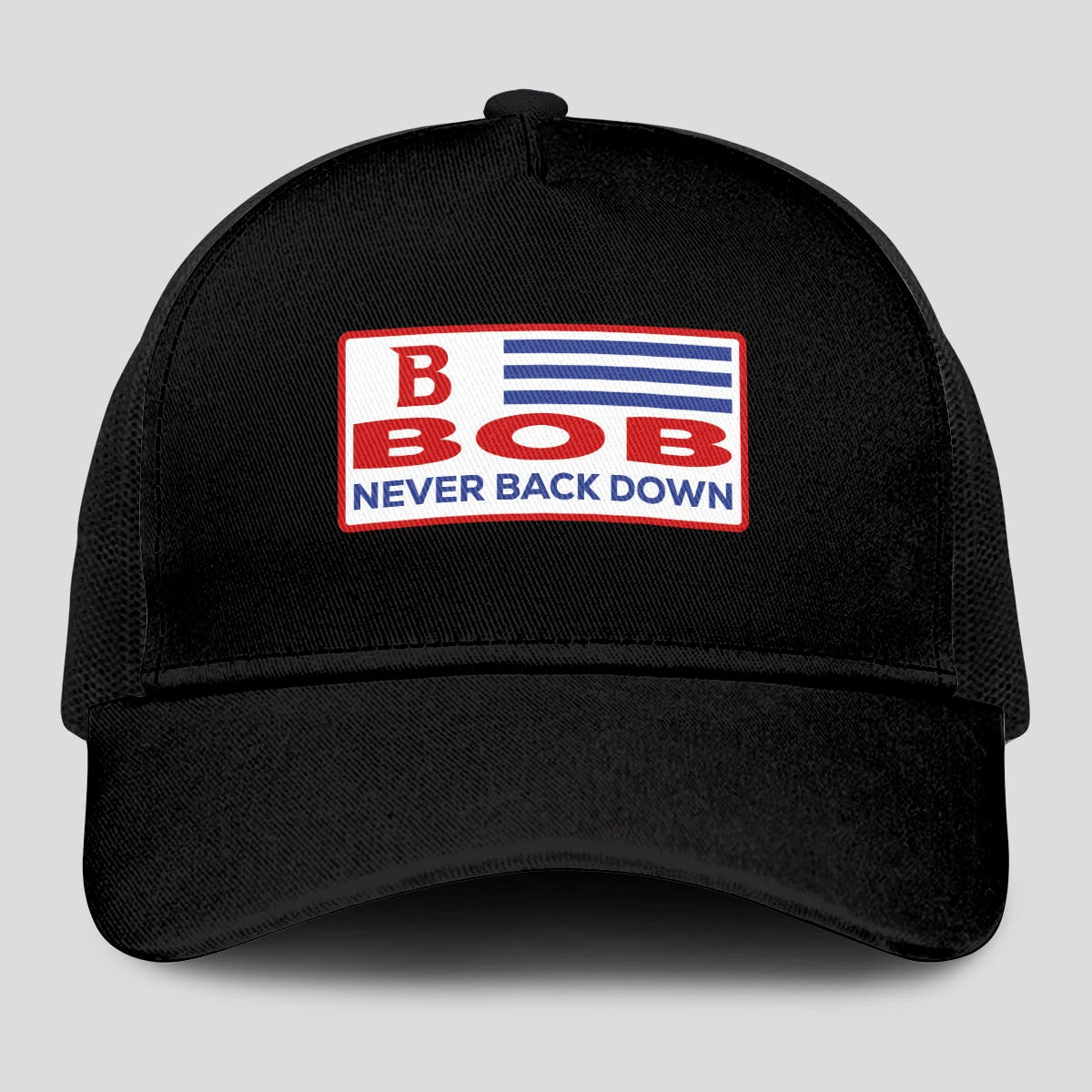 Never Back Down Vintage America Black Mesh Cap BOB 13K1 C207PF