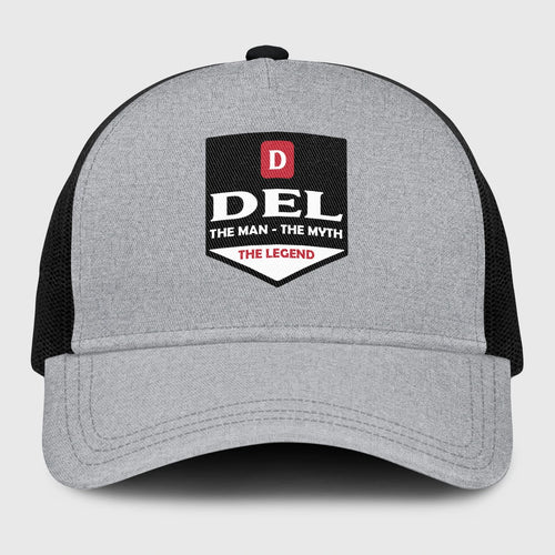The Man The Myth The Legend Gray Mesh Cap DEL 13K1 C189PF