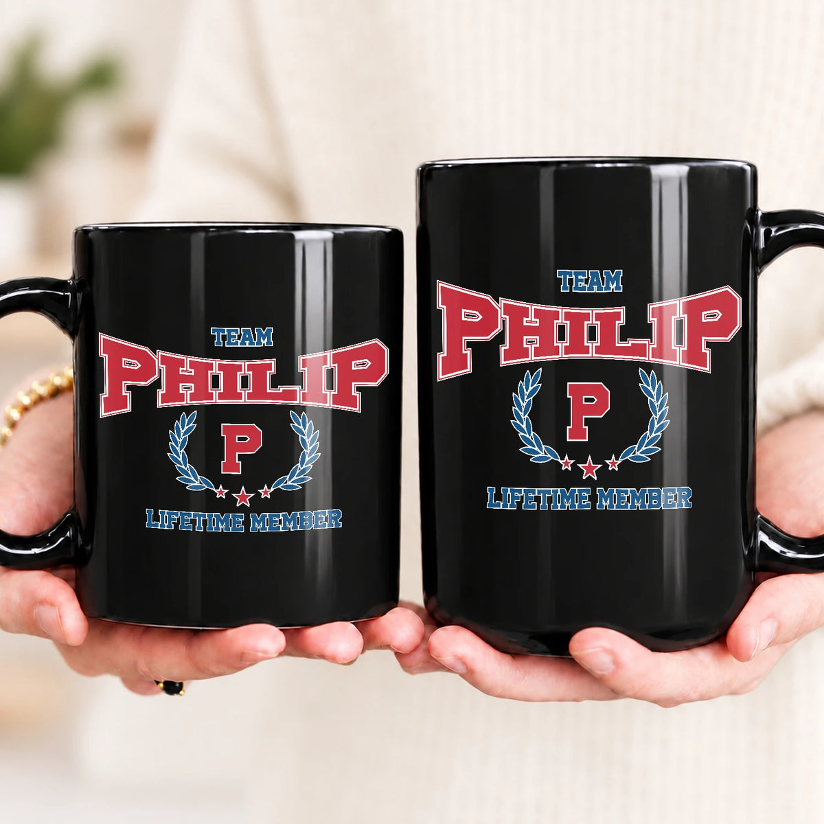 Team Your Name Lifetime Member Sporty Mug PHILIP 13K1 MG09