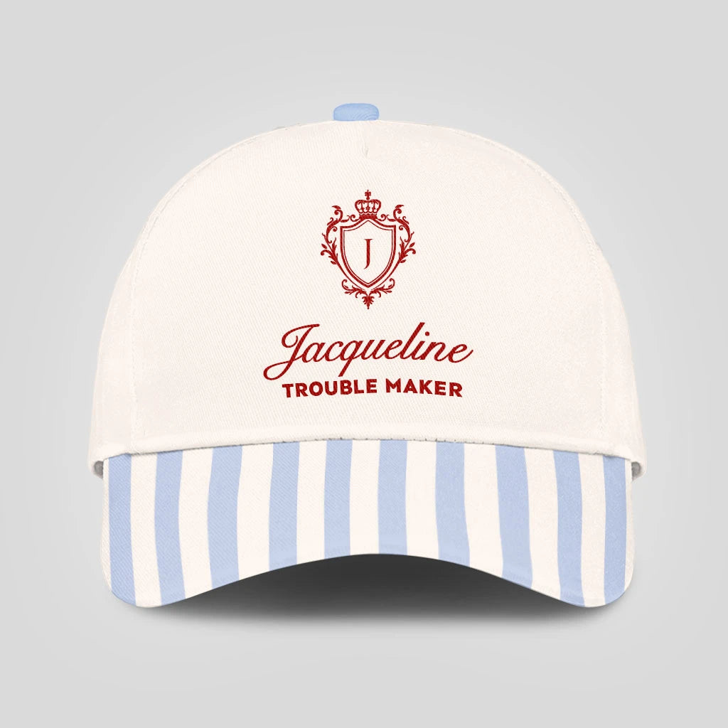 Trouble Maker Stripped Blue Beach Cap JACQUELINE 13K1 C74PF