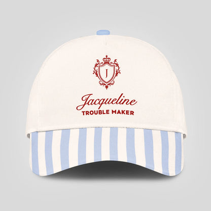 Trouble Maker Stripped Blue Beach Cap JACQUELINE 13K1 C74PF