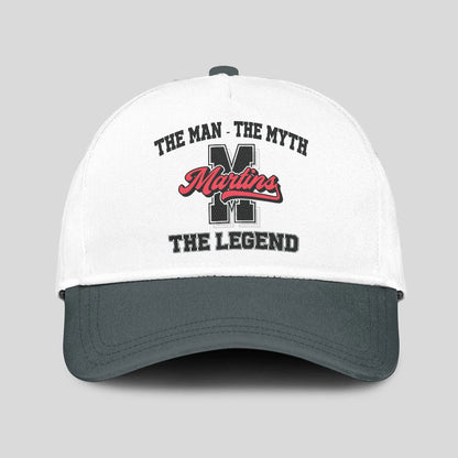 The Man The Myth The Legend Custom Initial Letter And Name Cap MARTINS 13K1 C38PF