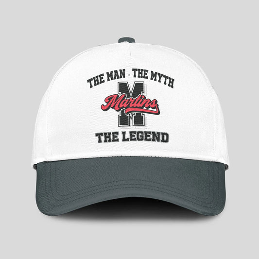 The Man The Myth The Legend Custom Initial Letter And Name Cap MARTINS 13K1 C38PF