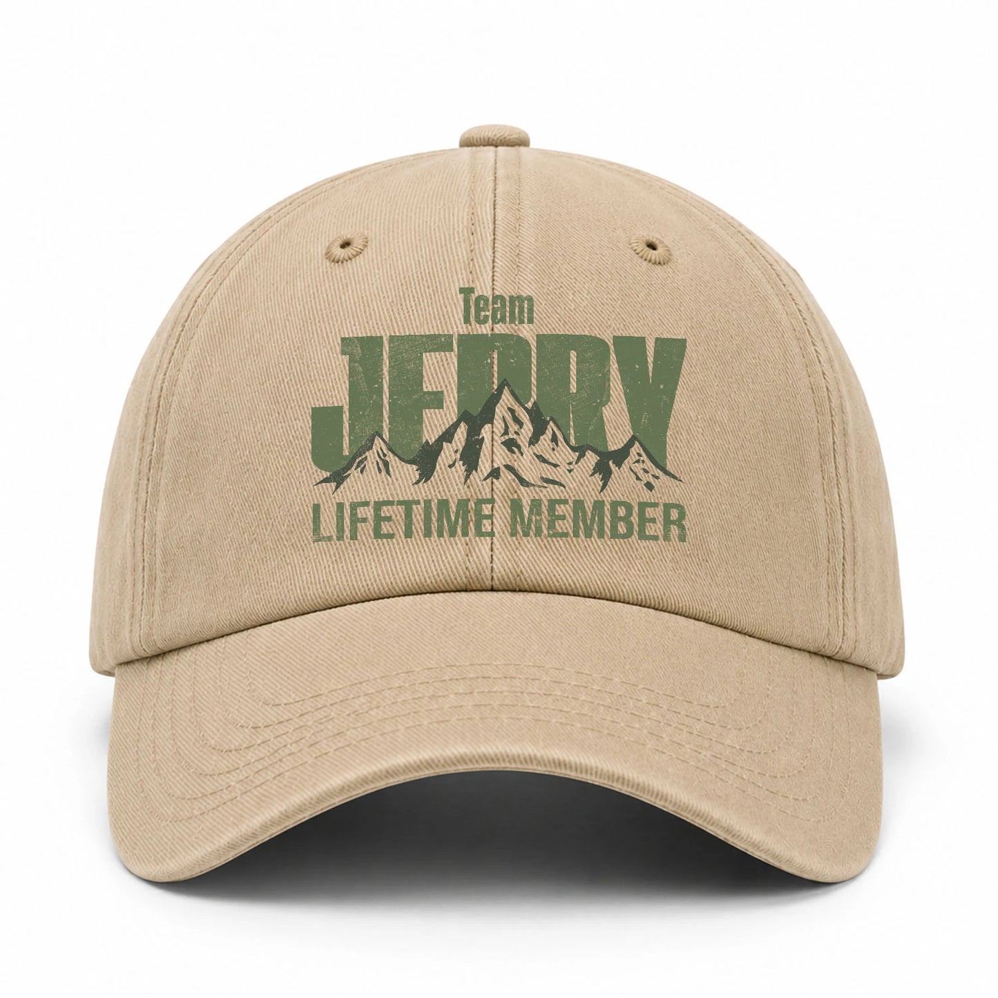 Team Your Name Lifetime Member Mountain Cap JERRY 13K1 C58PF