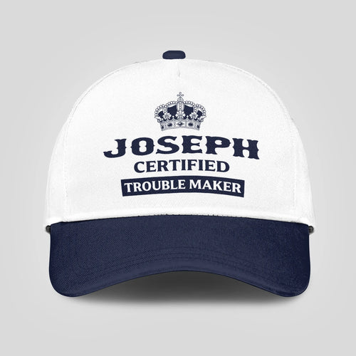 Certified Your Name Trouble Maker Washed Cap JOSEPH 13K1 C148PF