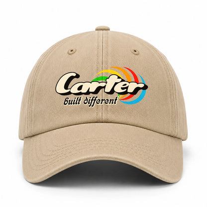 Your Name Built Different Retro Washed Cap CARTER 13K1 C55PF