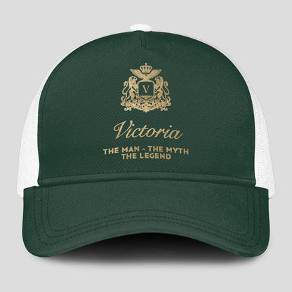 The Man The Myth The Legend Sage Green Mesh Cap VICTORIA 13K1 C192PF