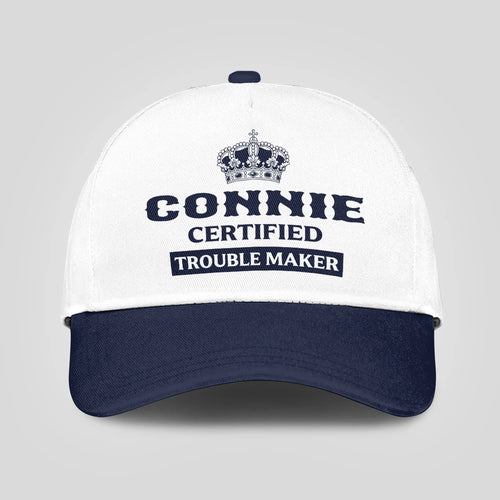 Certified Your Name Trouble Maker Washed Cap CONNIE 13K1 C148PF
