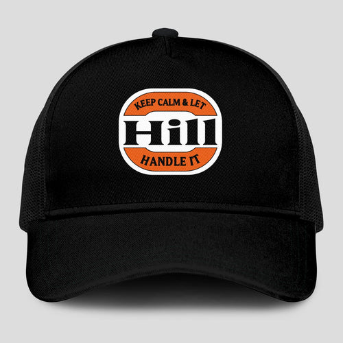 Keep Calm & Let Your Name Handle It Black Mesh Cap HILL 13K1 C199PF