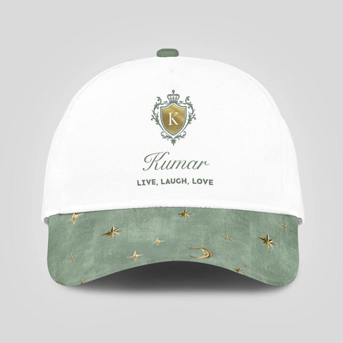 Live Laugh Love Stars And Moon Green Cap KUMAR 13K1 C124PF
