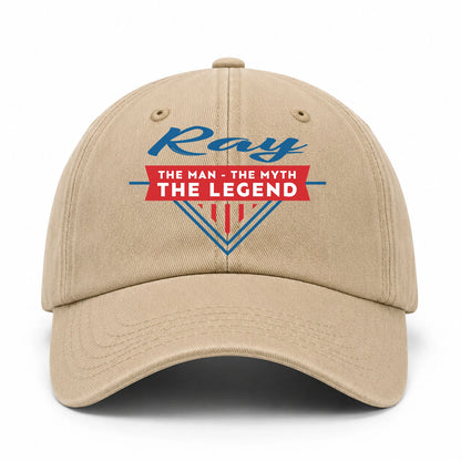 The Man The Myth The Legend Logo Washed Cap RAY 13K1 C37PF