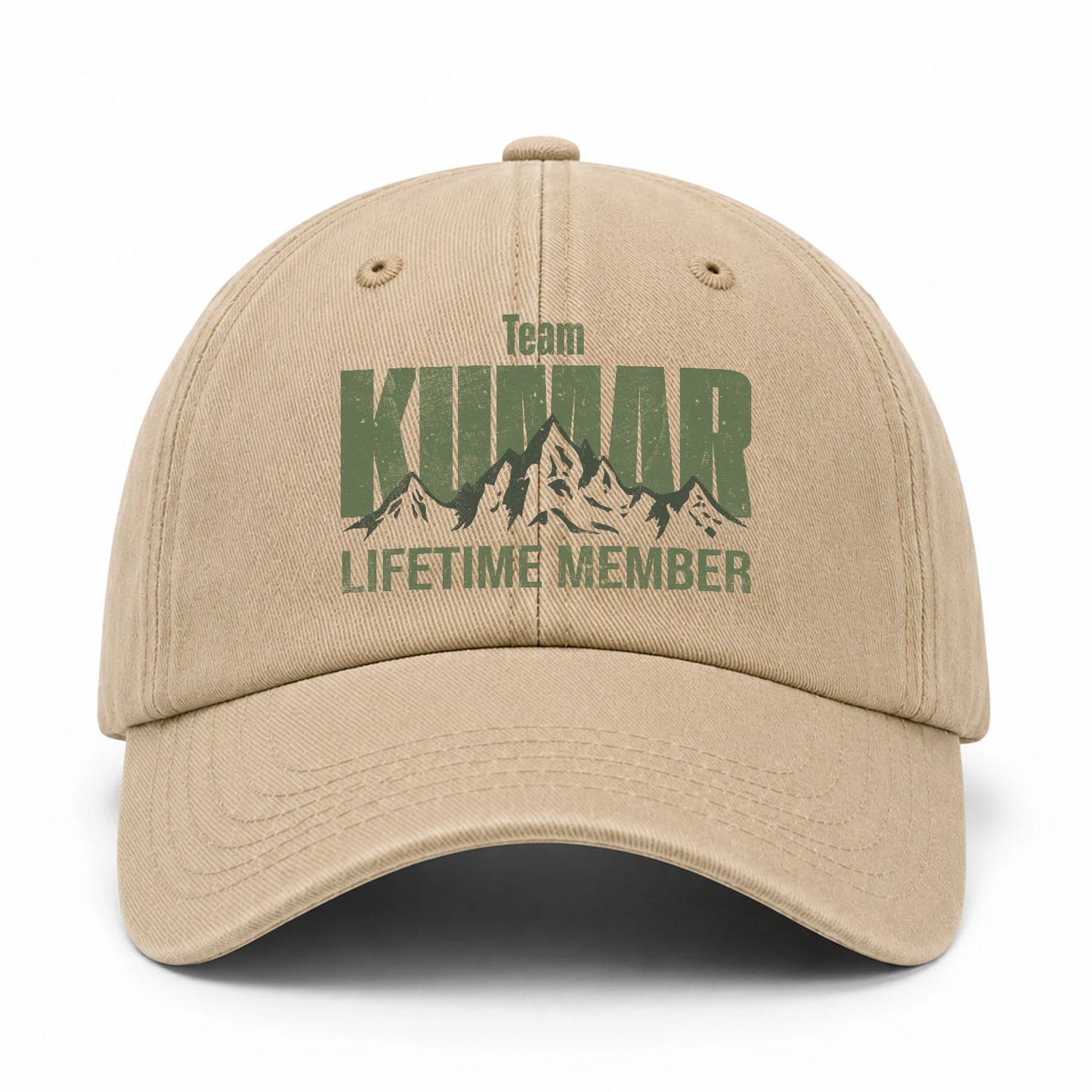 Team Your Name Lifetime Member Mountain Cap KUMAR 13K1 C58PF