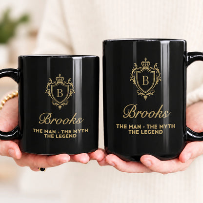 The Man The Myth The Legend Blue Crest Mug BROOKS 13K1 MG02
