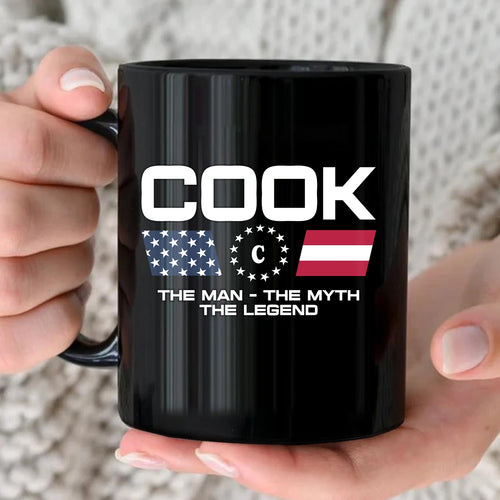 The Man The Myth The Legend Us Flag Mug COOK 13K1 MG23