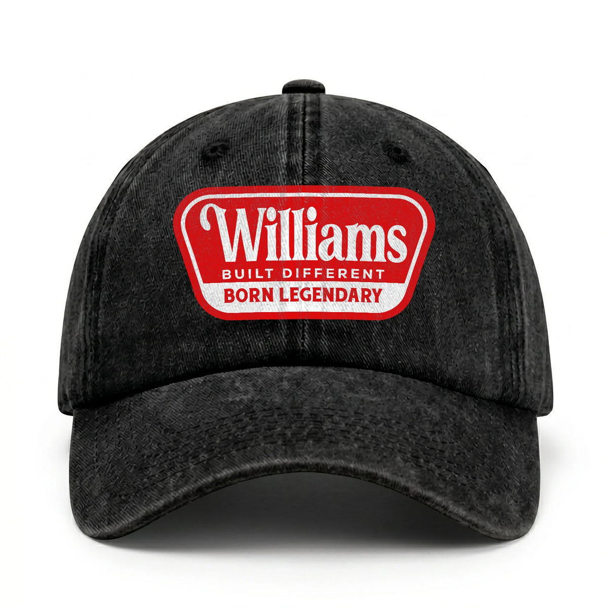 Built Different Born Legendary Red Logo Washed Cap WILLIAMS 13K1 C63PF