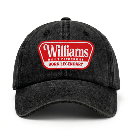 Built Different Born Legendary Red Logo Washed Cap WILLIAMS 13K1 C63PF
