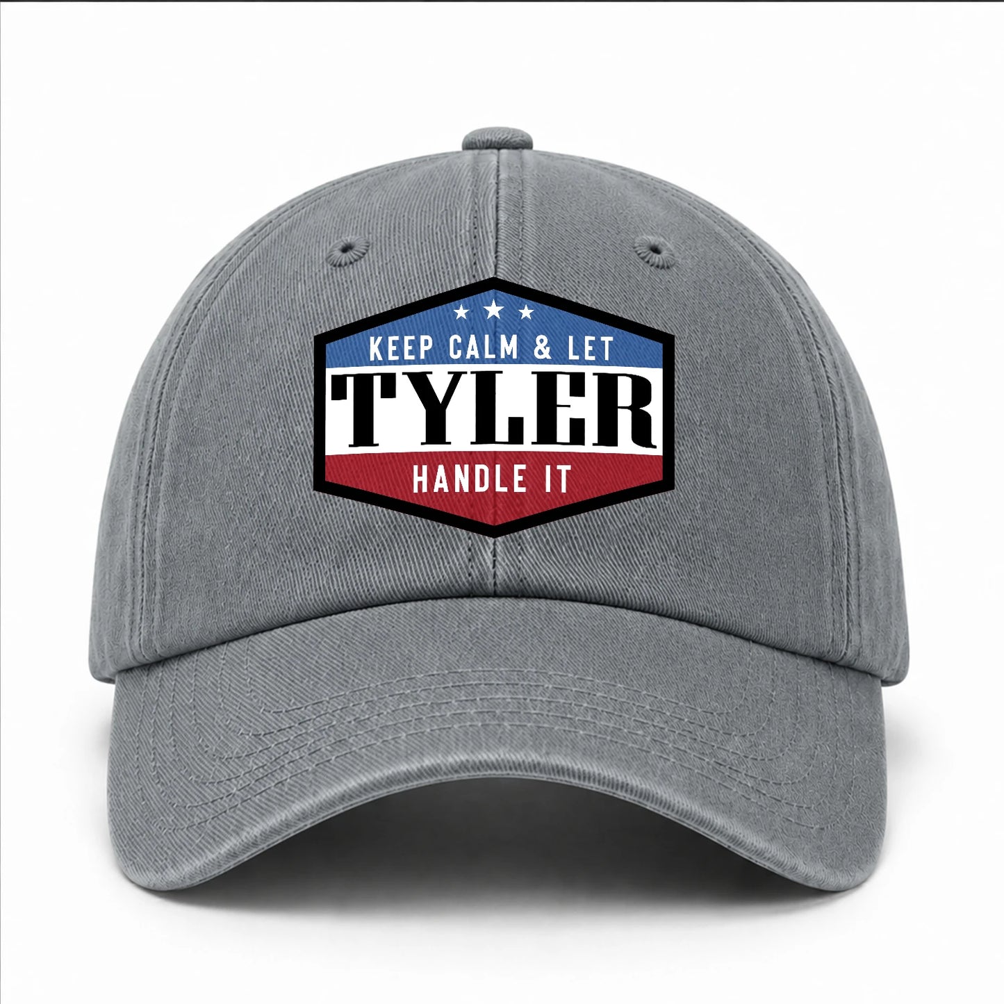 Keep Calm & Let Your Name Handle It Washed Cap TYLER 13K1 C87PF