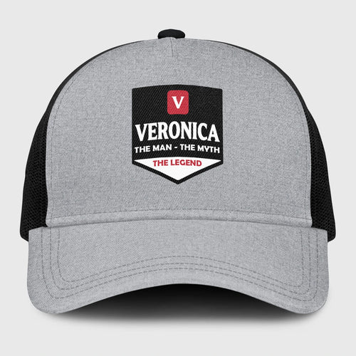 The Man The Myth The Legend Gray Mesh Cap VERONICA 13K1 C189PF