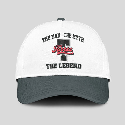 The Man The Myth The Legend Custom Initial Letter And Name Cap TORRES 13K1 C38PF