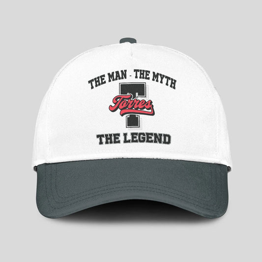 The Man The Myth The Legend Custom Initial Letter And Name Cap TORRES 13K1 C38PF