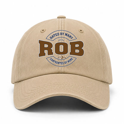 Hated By Many Confronted By None Washed Cap ROB 13K1 C36PF