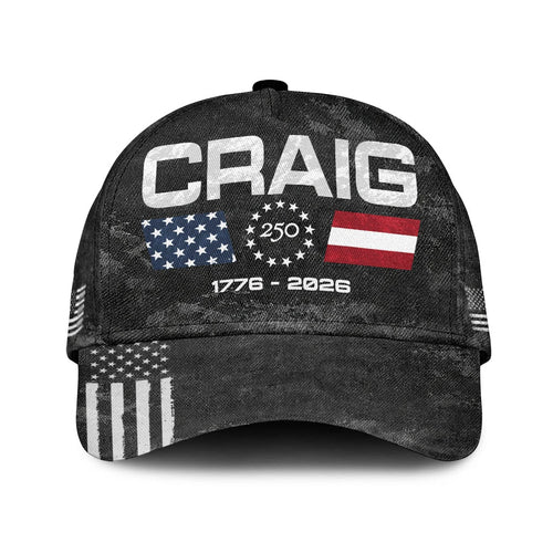 CRAIG 13K1-C13PF 250th Anniversary Patriotic Baseball Cap 1776–2026