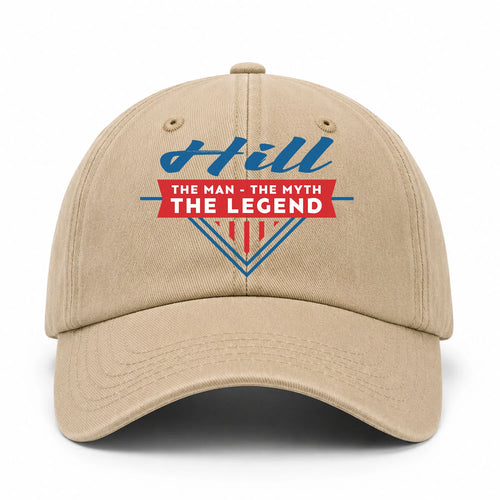 The Man The Myth The Legend Logo Washed Cap HILL 13K1 C37PF