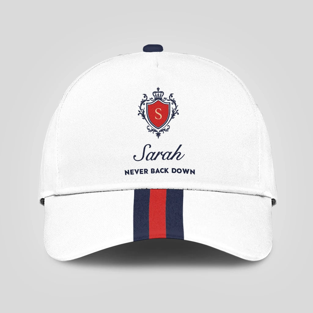 Never Back Down Stripped Cap SARAH 13K1 C86PF