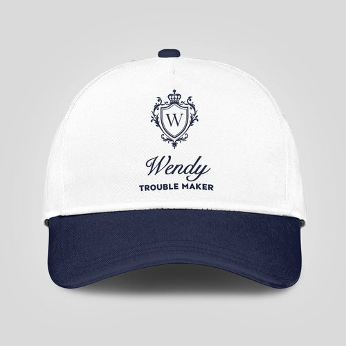 Trouble Maker Funny Blue And White Cap WENDY 13K1 C152PF