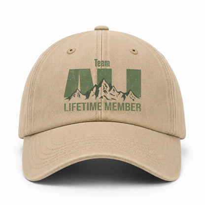Team Your Name Lifetime Member Mountain Cap ALI 13K1 C58PF