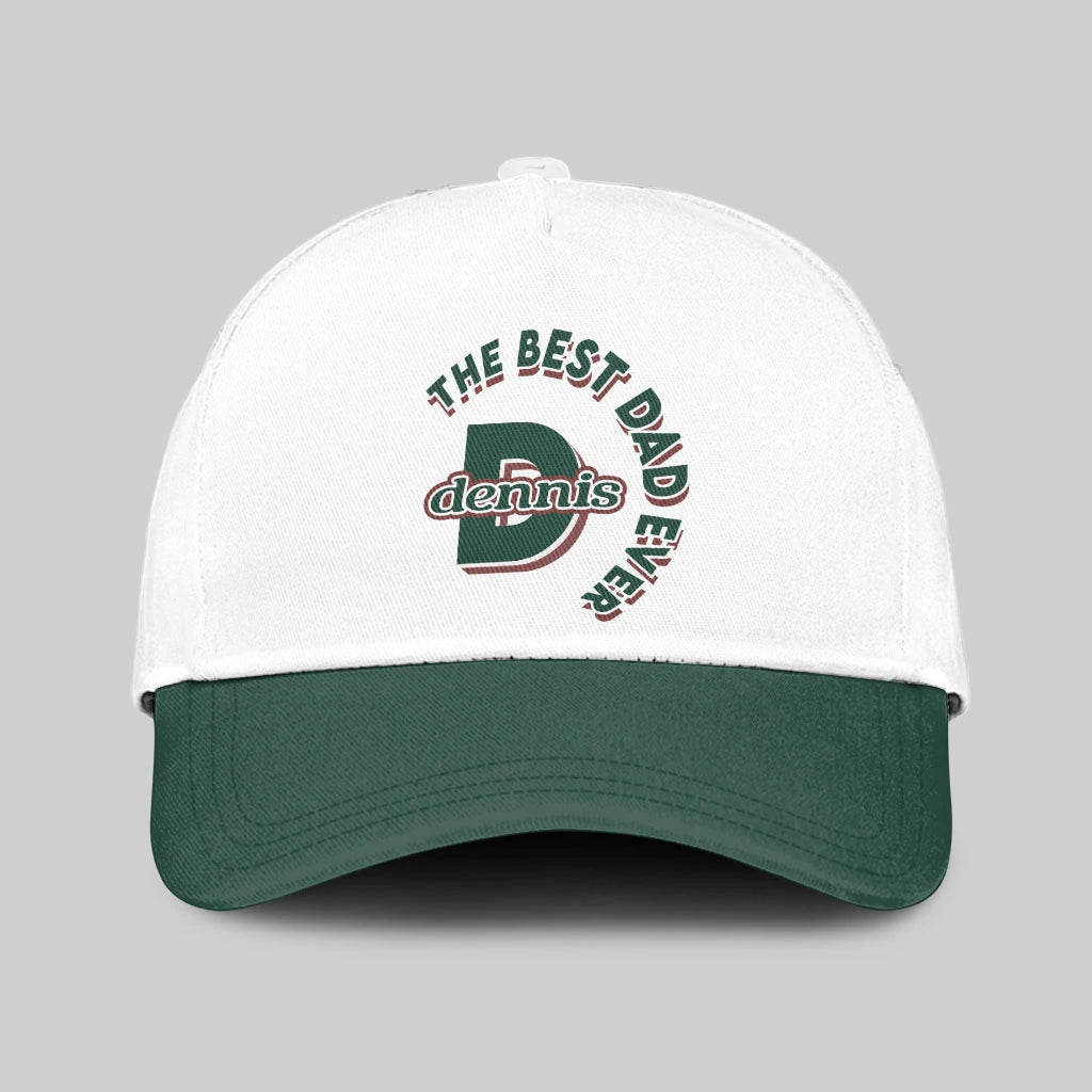 The Best Dad Ever Custom Name Cap DENNIS 13K1 C35PF
